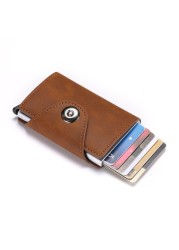 Personalized RFID Wallet for Men and Women Name Aluminum Metal Wallet Business Card Holder