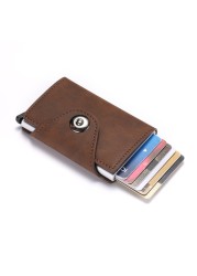 Personalized RFID Wallet for Men and Women Name Aluminum Metal Wallet Business Card Holder