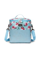 Oxford Hot Cooler Lunch Bag Female Printed Insulated Men Thermal Food Picnic Handbag Portable Lunch Box Shoulder Tote