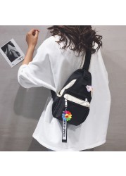 نساء INS موضة حقيبة كتف حقيبة ساعي مراهق مدرسة Crossbody حقائب قماش قماش حقيبة صدر للرجال للإناث الرياضة السفر حزمة