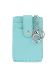 Women Mini Card Holder Portable ID Card Holder Card Cover Desk Work Keychain Keychain Tool