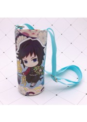 Devil Blade Cartoon Anime Peripheral PU Cup Cover Demon Slayer Kimetsu no Yaiba Kamado Nezuko Student Children Kids Kettle Bag