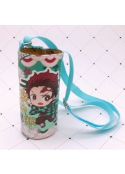 Devil Blade Cartoon Anime Peripheral PU Cup Cover Demon Slayer Kimetsu no Yaiba Kamado Nezuko Student Children Kids Kettle Bag