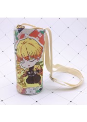 Devil Blade Cartoon Anime Peripheral PU Cup Cover Demon Slayer Kimetsu no Yaiba Kamado Nezuko Student Children Kids Kettle Bag