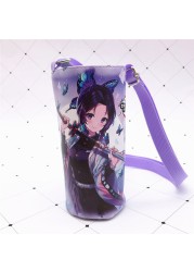 Devil Blade Cartoon Anime Peripheral PU Cup Cover Demon Slayer Kimetsu no Yaiba Kamado Nezuko Student Children Kids Kettle Bag