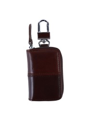 New PU Leather Car Key Wallets Men Key Holder Housekeeper Keys Organizer Women Keychain Cover Zipper Key Pouch Bag Pouch Purse