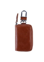 New PU Leather Car Key Wallets Men Key Holder Housekeeper Keys Organizer Women Keychain Cover Zipper Key Pouch Bag Pouch Purse