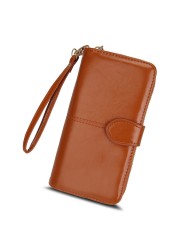 PU Leather Women Wallets Women Purses Fashion Long Zipper Women Wallet Money Coin Holder Female Long Purse Female Purse Zipper