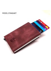 smart wallet business card holder genuine cowhide handmade smart automatic card holder men gift distributions card holder wallet wallet men card holder purse cards wallet money purse men's wallet id card holder men's wallets