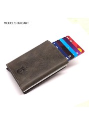 smart wallet business card holder genuine cowhide handmade smart automatic card holder men gift distributions card holder wallet wallet men card holder purse cards wallet money purse men's wallet id card holder men's wallets