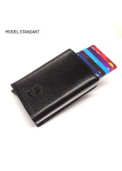 smart wallet business card holder genuine cowhide handmade smart automatic card holder men gift distributions card holder wallet wallet men card holder purse cards wallet money purse men's wallet id card holder men's wallets