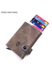 smart wallet business card holder genuine cowhide handmade smart automatic card holder men gift distributions card holder wallet wallet men card holder purse cards wallet money purse men's wallet id card holder men's wallets