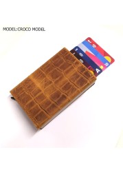 smart wallet business card holder genuine cowhide handmade smart automatic card holder men gift distributions card holder wallet wallet men card holder purse cards wallet money purse men's wallet id card holder men's wallets