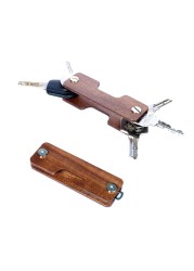 Smart Housekeeper Mini Key Wooden Wallets EDC Men Car Key Holder New Design DIY Pocket Organizer Keychain Bag Purse Key Clip