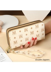 Luxury Brand Women Wallets Double Zippers Coin Bag Mobile Phone Bag Fashion Clutch Wallet Female Money Bag carteras para mujer