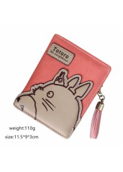 High Quality Women Wallets Totoro Design Ladies Clutch PU Leather Wallet Student Coin Purse Money Bags Long/Short Card Holder