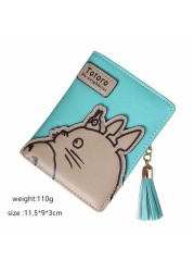 High Quality Women Wallets Totoro Design Ladies Clutch PU Leather Wallet Student Coin Purse Money Bags Long/Short Card Holder