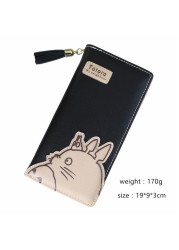 High Quality Women Wallets Totoro Design Ladies Clutch PU Leather Wallet Student Coin Purse Money Bags Long/Short Card Holder