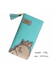 High Quality Women Wallets Totoro Design Ladies Clutch PU Leather Wallet Student Coin Purse Money Bags Long/Short Card Holder