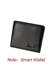 Smart Anti-lost Wallet Tracker Genuine Leather Men Wallets Soft Bluetooth Compatible Leather Wallet Male Luxury Men Wallet