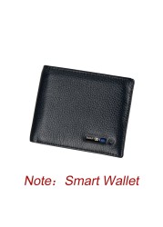 Smart Anti-lost Wallet Tracker Genuine Leather Men Wallets Soft Bluetooth Compatible Leather Wallet Male Luxury Men Wallet