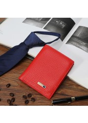 Smart Anti-lost Wallet Tracker Genuine Leather Men Wallets Soft Bluetooth Compatible Leather Wallet Male Luxury Men Wallet