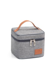 Isothermal Carrying Bag for Men and Women Bento Lunch Box for Travel Picnic Fruit Drinks Fresh Food Thermal Insulated