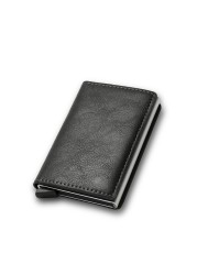 Carbon Fiber Rfid Card Holder Men Wallets Money Bag Male Vintage Black Male Wallet 2021 Leather Small Small Slim Wallets Wallets