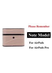 Customized Crocodile Pattern Leather Case For Airpods 1 2 Pro Protective Cover For Airpods Leather Cover For iPhone 12 13 ProMax