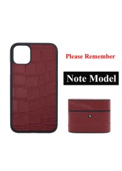 Customized Crocodile Pattern Leather Case For Airpods 1 2 Pro Protective Cover For Airpods Leather Cover For iPhone 12 13 ProMax