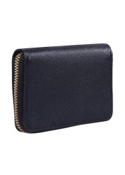 Women PU Zipper Cash ID Card Credit Card Holder Pure Color Business Card Case Name Card Holder Card Holder