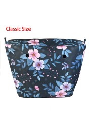 Floral trim waterproof inner insert, classic small inner pocket, handbags accessory