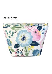 Floral trim waterproof inner insert, classic small inner pocket, handbags accessory