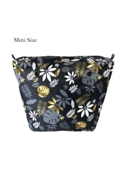 Floral trim waterproof inner insert, classic small inner pocket, handbags accessory