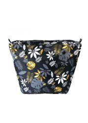 Floral trim waterproof inner insert, classic small inner pocket, handbags accessory