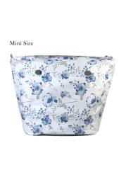 Floral trim waterproof inner insert, classic small inner pocket, handbags accessory