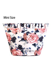 Floral trim waterproof inner insert, classic small inner pocket, handbags accessory