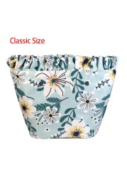 Floral trim waterproof inner insert, classic small inner pocket, handbags accessory