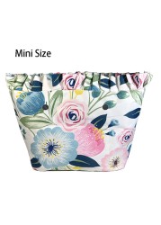 Floral trim waterproof inner insert, classic small inner pocket, handbags accessory