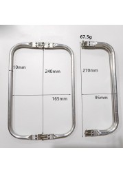 5pcs 13cm 19cm 16cm 20cm 22cm 24cm 25cm 30cm Doctor Metal Purse Frame Handle Frame for Handbag DIY Sewing 0128