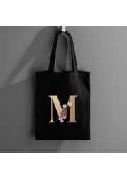 2021 Floral Letters Women Bags Women Small Canvas Shopping Bag Luxury Designer Handbag Shopping Handbags