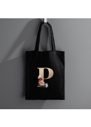 2021 Floral Letters Women Bags Women Small Canvas Shopping Bag Luxury Designer Handbag Shopping Handbags