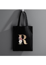 2021 Floral Letters Women Bags Women Small Canvas Shopping Bag Luxury Designer Handbag Shopping Handbags