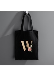 2021 Floral Letters Women Bags Women Small Canvas Shopping Bag Luxury Designer Handbag Shopping Handbags