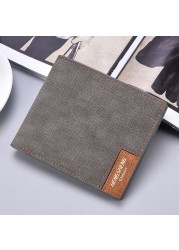 New men's wallet short casual canvas thin wallet business men's wallet