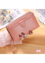 Wallet Women 2022 Lady Short Wallets Clutch Bag Money Small Purses Fold Leather Female Coin Purse Card Holder Carteira Feminina