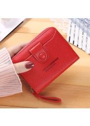 Wallet Women 2022 Lady Short Wallets Clutch Bag Money Small Purses Fold Leather Female Coin Purse Card Holder Carteira Feminina