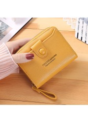 Wallet Women 2022 Lady Short Wallets Clutch Bag Money Small Purses Fold Leather Female Coin Purse Card Holder Carteira Feminina