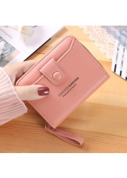 Wallet Women 2022 Lady Short Wallets Clutch Bag Money Small Purses Fold Leather Female Coin Purse Card Holder Carteira Feminina