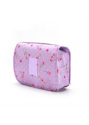 Women Travel Bath Make Up Bag Ladies Waterproof Hanging Cosmetic Bags Female Zipper Essential Toiletry Bag Travel Organizer